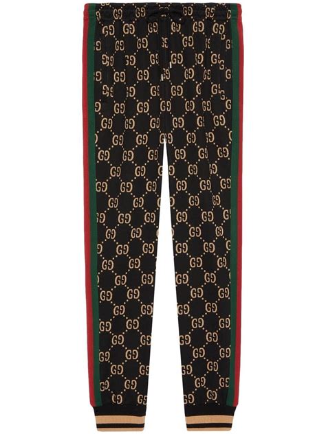 gucci drop crutch pants|gucci knitted track pants.